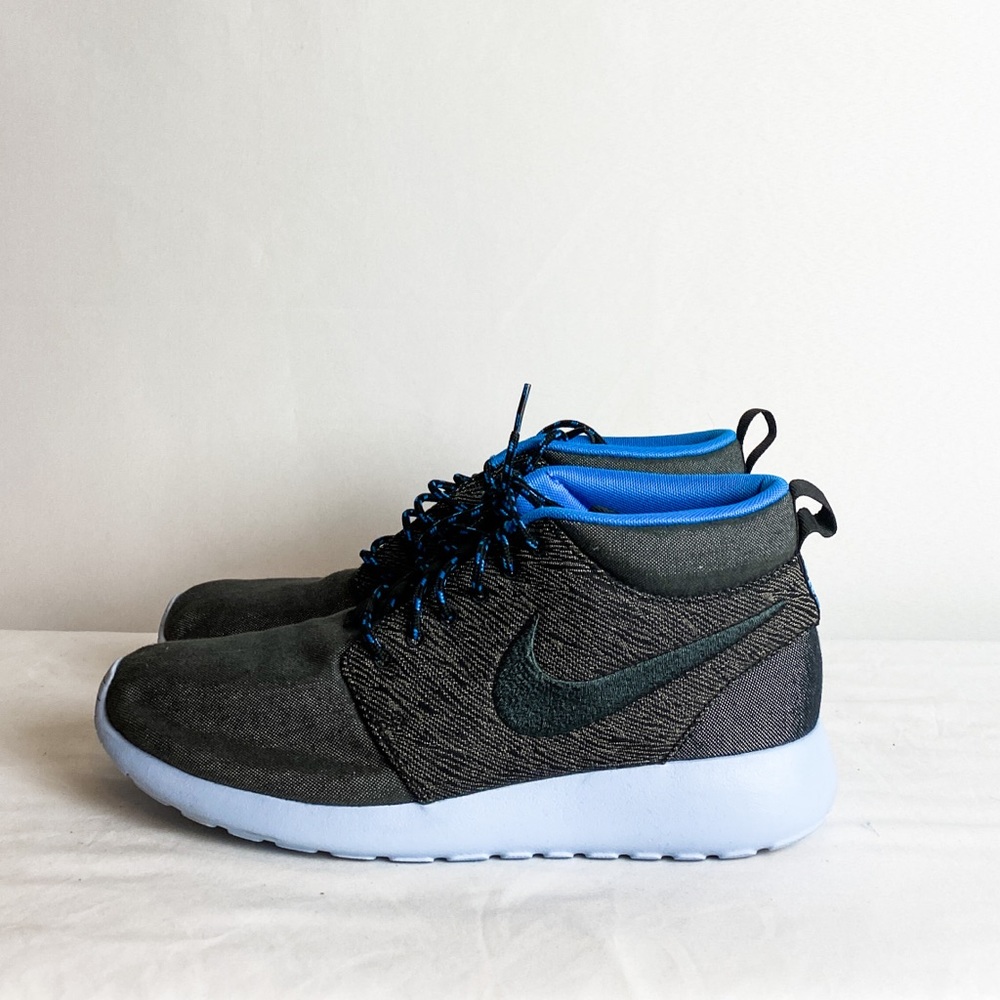 NIKE Roshe Run Mid City Pack Paris Sneakerboot Anthracite - Picture 4 of 11